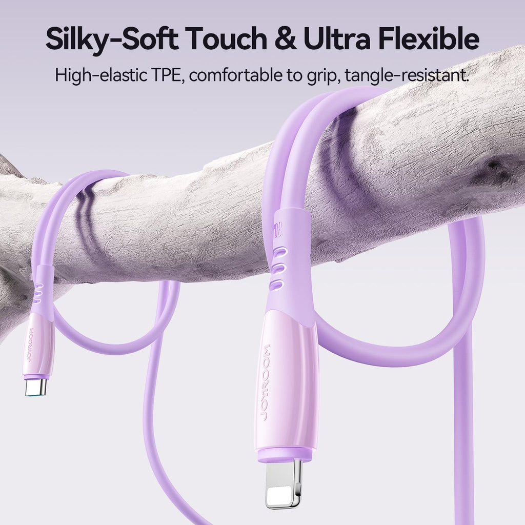 S-A59 Vibrant Fast Charging Data Cable 30W Type-C to Lightning