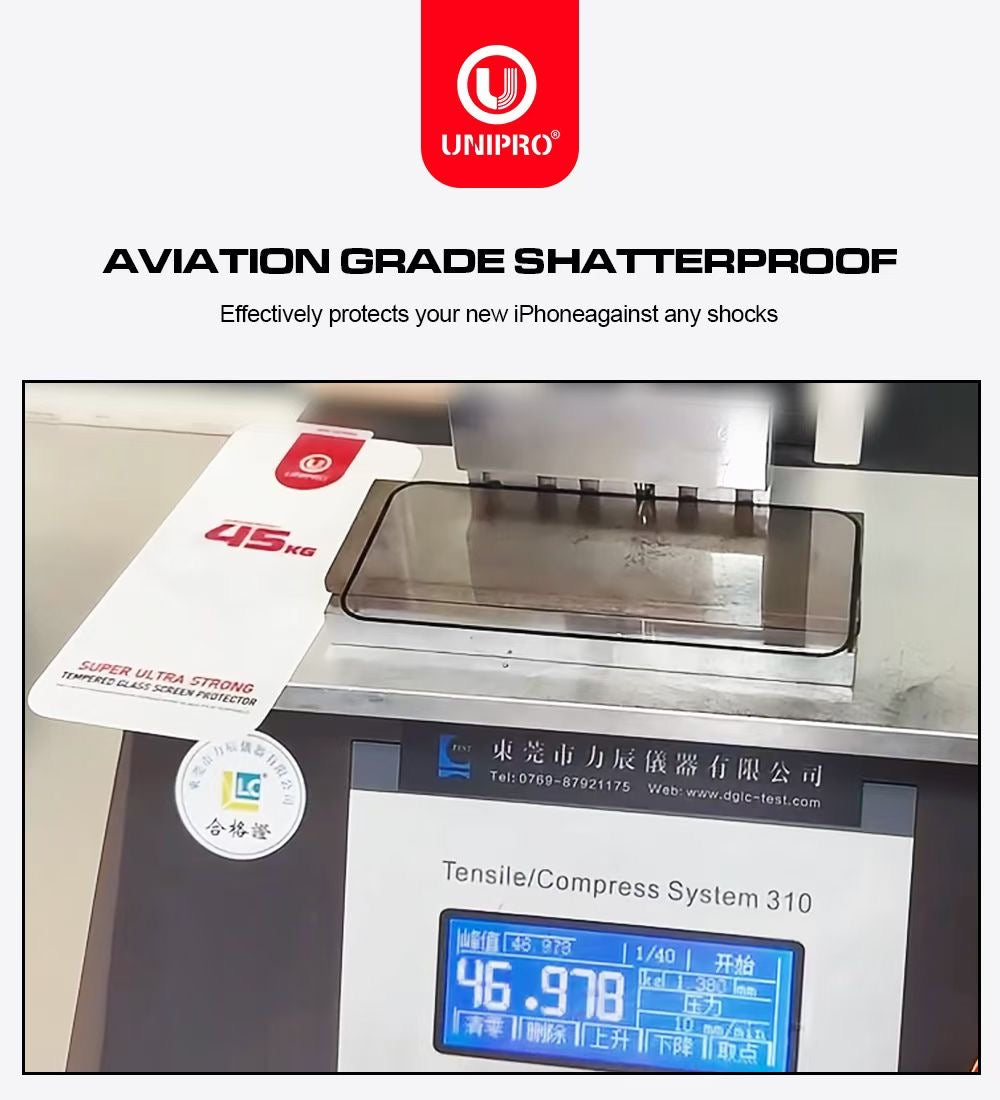 UNIPRO 45KG Tempered Glass