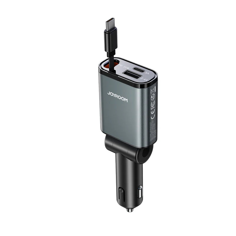 OYROOM JR-CCL07 3-in-1 Retractable Car Charger