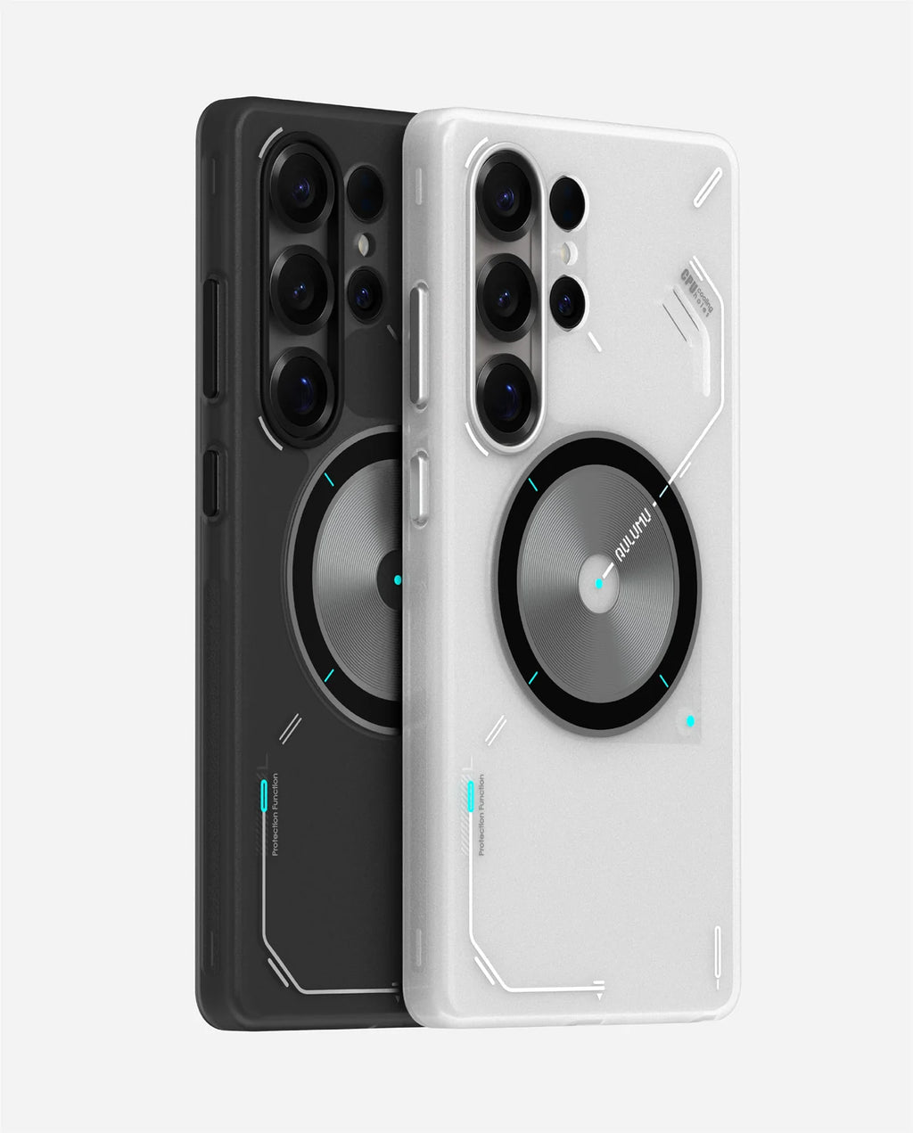 S26 Frosted Case for Samsung Galaxy S26 Ultra | Subtle Glow-in-the-Dark | Translucent Gray & White | Magnetic