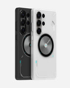 S26 Frosted Case for Samsung Galaxy S26 Ultra | Subtle Glow-in-the-Dark | Translucent Gray & White | Magnetic