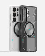 S26 Frosted Case for Samsung Galaxy S26 Ultra | Subtle Glow-in-the-Dark | Translucent Gray & White | Magnetic