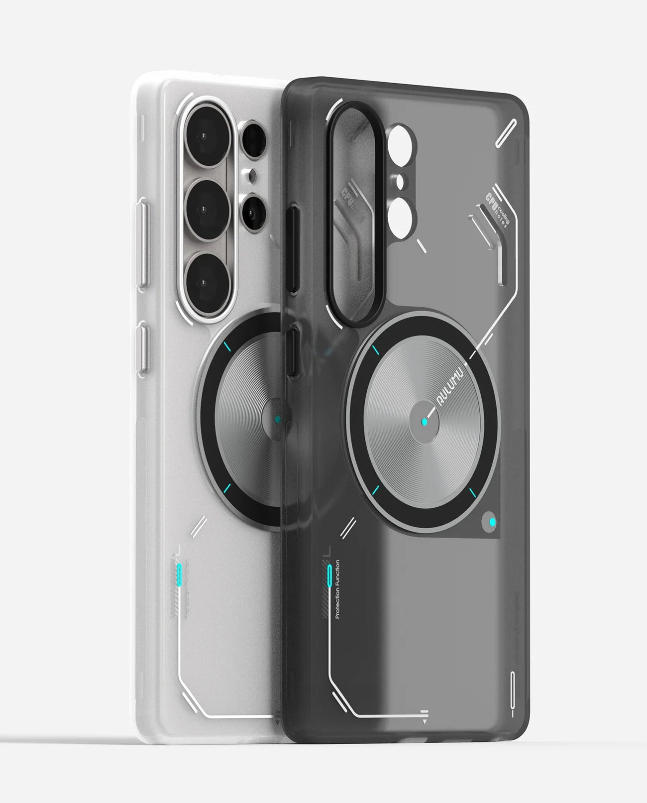 S26 Frosted Case for Samsung Galaxy S26 Ultra | Subtle Glow-in-the-Dark | Translucent Gray & White | Magnetic