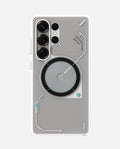 S26 Frosted Case for Samsung Galaxy S26 Ultra | Subtle Glow-in-the-Dark | Translucent Gray & White | Magnetic