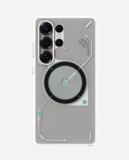 S26 Frosted Case for Samsung Galaxy S26 Ultra | Subtle Glow-in-the-Dark | Translucent Gray & White | Magnetic