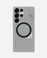 S26 Frosted Case for Samsung Galaxy S26 Ultra | Subtle Glow-in-the-Dark | Translucent Gray & White | Magnetic