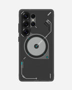 S26 Frosted Case for Samsung Galaxy S26 Ultra | Subtle Glow-in-the-Dark | Translucent Gray & White | Magnetic
