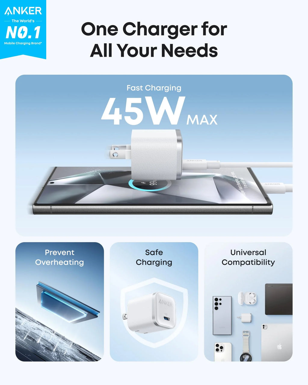 Anker A2692 Nano USB-C Wall Charger 45W