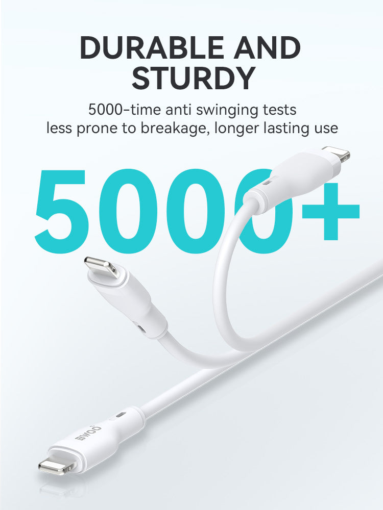BWOO USB-A to Lightning PVC Cable 1m