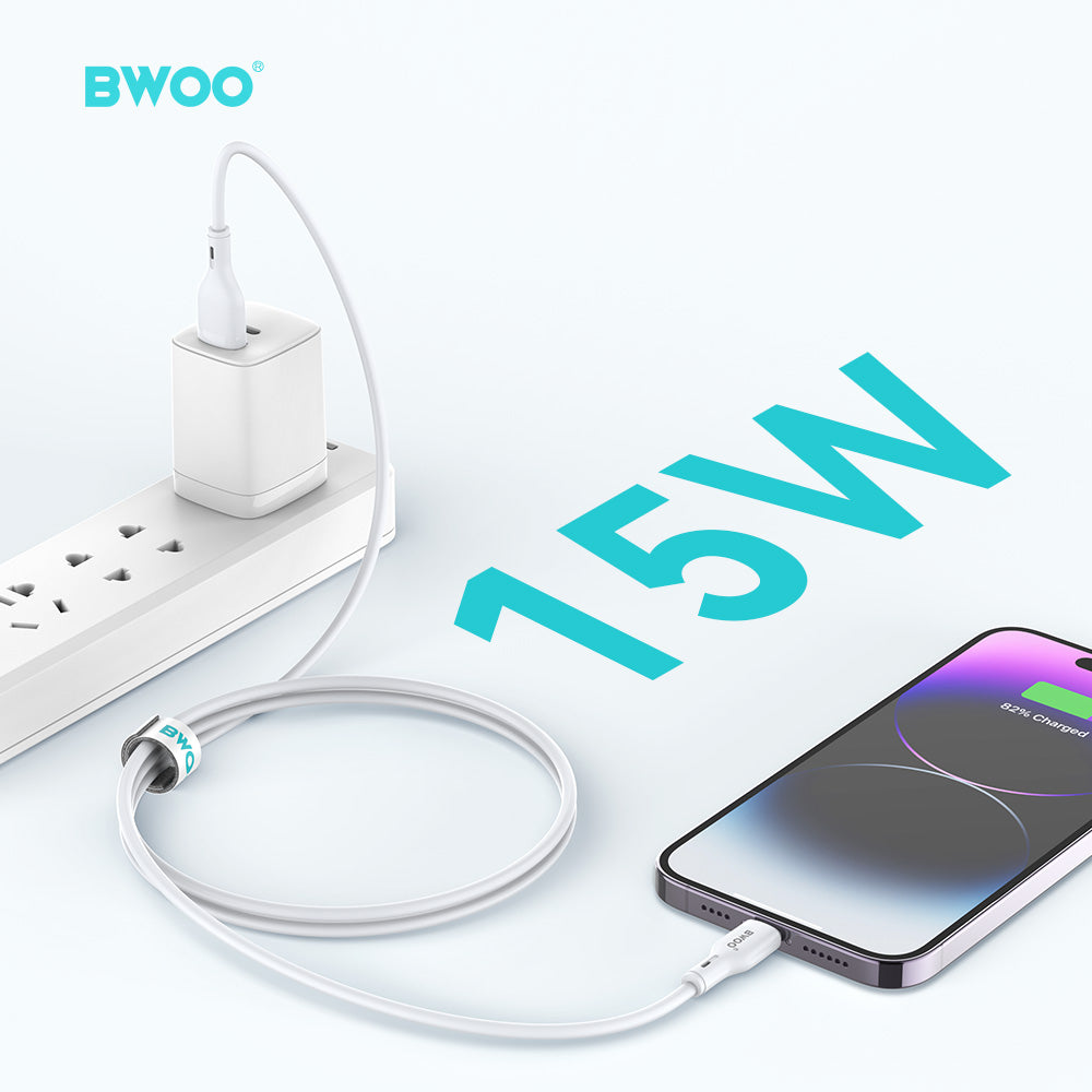 BWOO USB-A to Lightning PVC Cable 1m