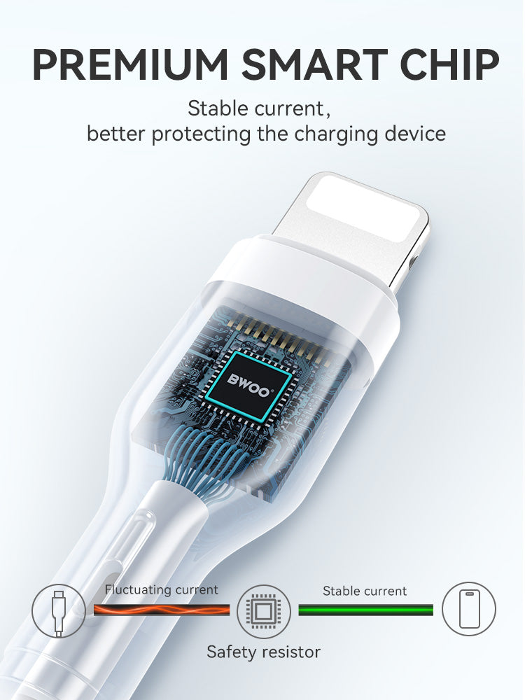 BWOO USB-A to Lightning PVC Cable 1m
