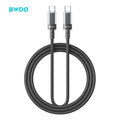 BWOO 60W 16-Spindle Braided Type-C to Type-C Cable 1m
