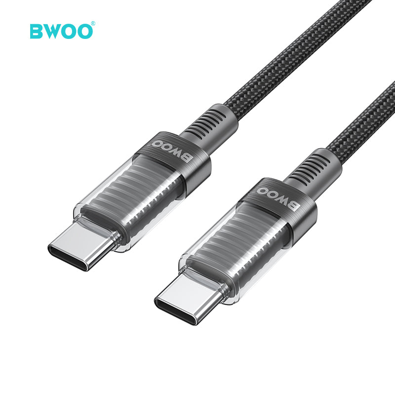 BWOO 60W 16-Spindle Braided Type-C to Type-C Cable 1m