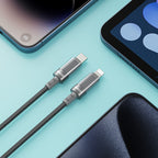 BWOO 30W 16-Spindle Braided Type-C to Lightning Cable 1m