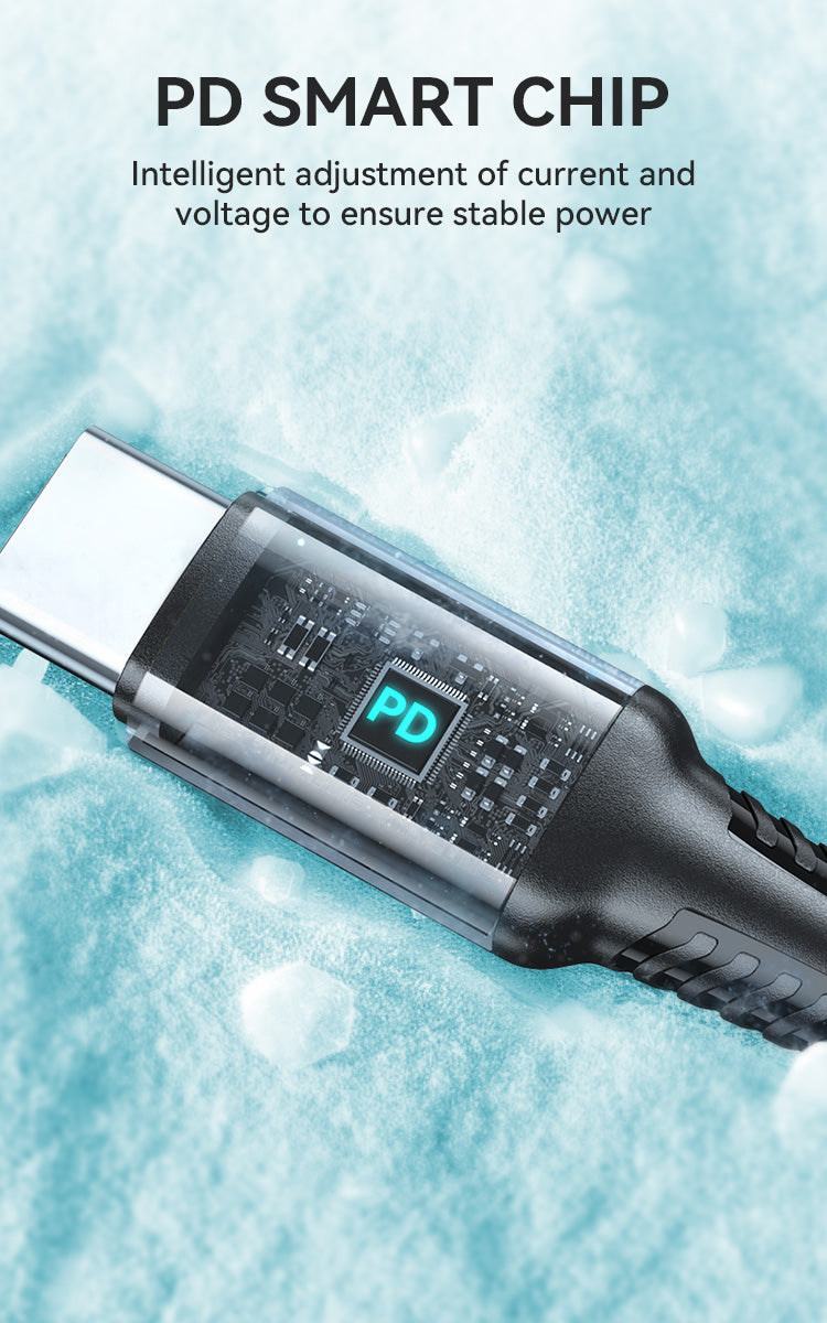 BWOO 60W Type-C to Type-C Braided Cable 1m