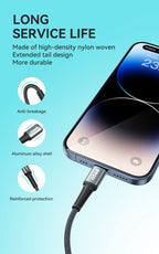 BWOO 27W Type-C to Lightning Braided Cable 1m
