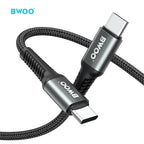 BWOO 65W Type-C to Type-C Braided Cable 2m
