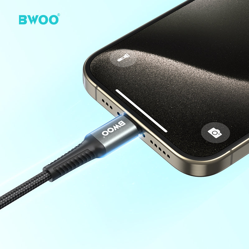 BWOO 65W Type-C to Type-C Braided Cable 2m