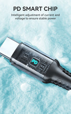 BWOO 65W Type-C to Type-C Braided Cable 2m