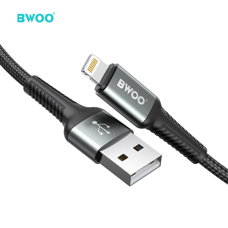 BWOO USB-A to Lightning Braided Cable 1m