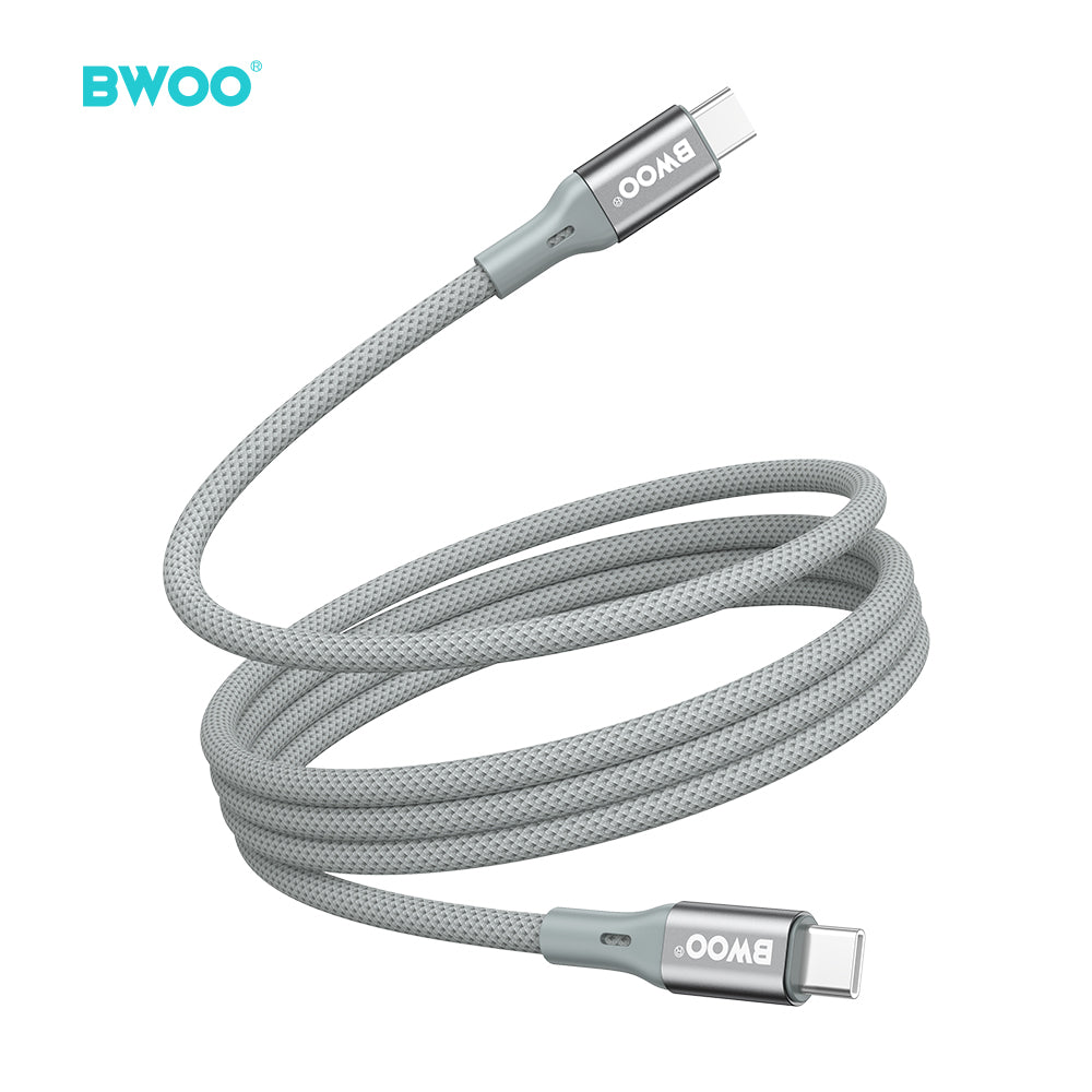 BWOO 65W Type-C to Type-C Nylon Braided Cable 1m
