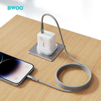 BWOO 27W Type-C to Lightning Nylon Braided Cable 1m