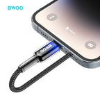 BWOO 15W USB-A to Lightning Nylon Braided Cable 1m
