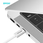 BWOO 240W Rainbow Braided Type-C to Type-C Cable 1m