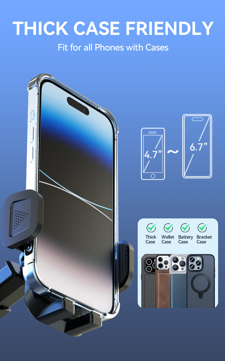 BWOO Aluminum Dashboard Phone Holder