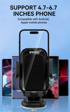 BWOO Aluminum Dashboard Phone Holder