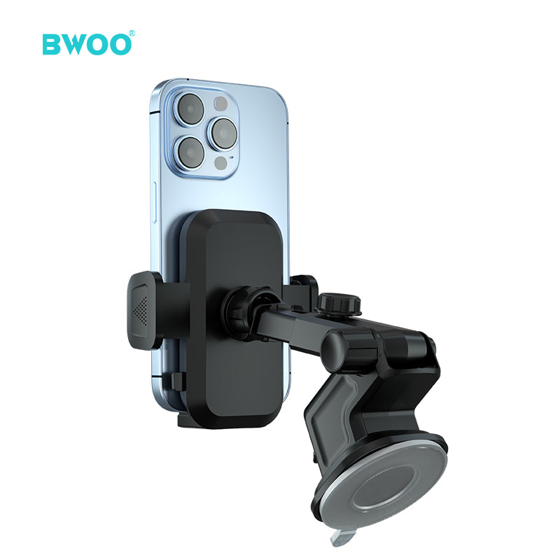 BWOO Aluminum Dashboard Phone Holder