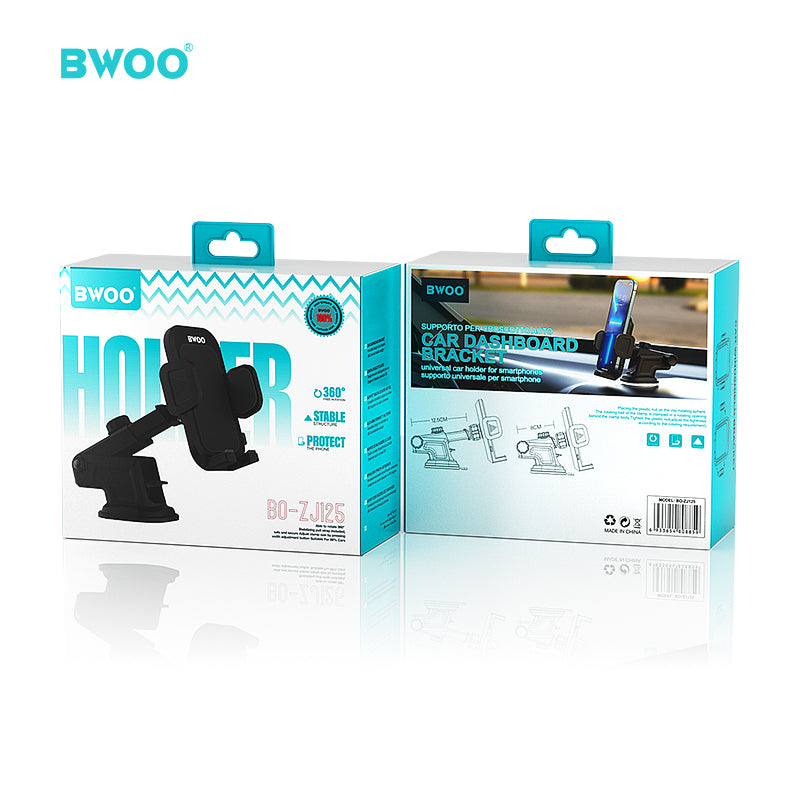 BWOO Aluminum Dashboard Phone Holder