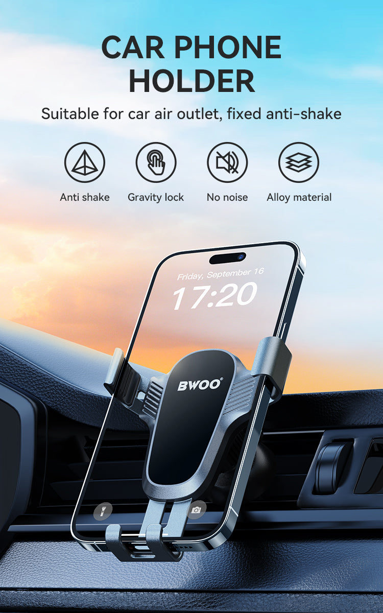 BWOO Gravity Air Vent Phone Holder
