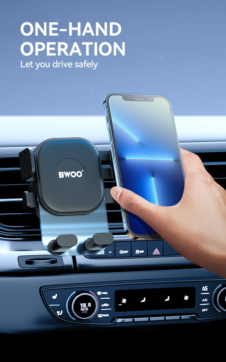 BWOO Gravity Lock Air Vent Phone Holder