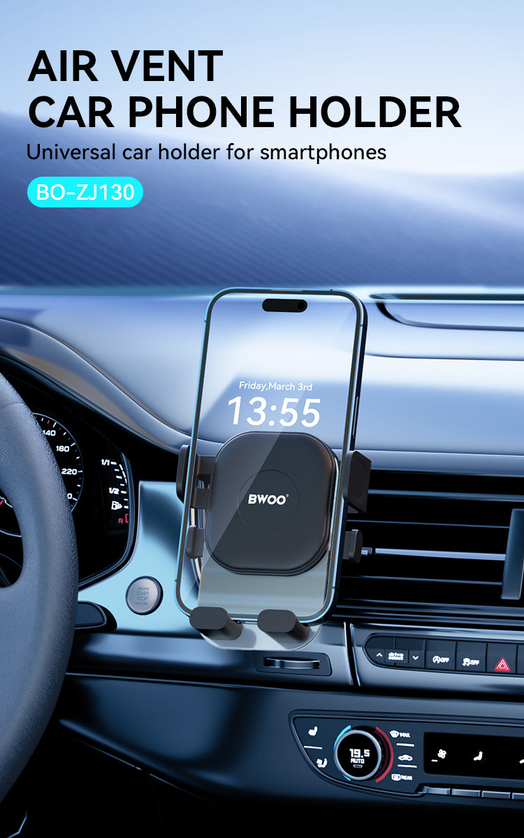 BWOO Gravity Lock Air Vent Phone Holder