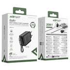 ACEFAST Fast Charge Wall Charger A110 PD30W (USB-C+USB-C cable) EU