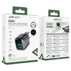 ACEFAST Fast Charge Wall Charger A114 PD25W GaN (1xUSB-A+1xUSB-C) EU