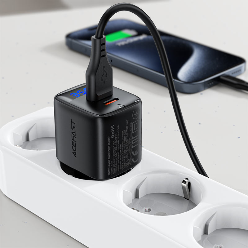 ACEFAST Fast Charge Wall Charger A116 PD35W GaN (1xUSB-A+1xUSB-C) EU