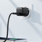 ACEFAST Fast Charge Wall Charger A117 PD20W GaN (1xUSB-C) EU with cable c-c