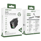 ACEFAST Fast Charge Wall Charger A78 PD20W GaN (1xUSB-C + 1xUSB-A) EU