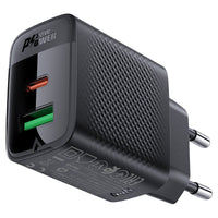 ACEFAST Fast Charge Wall Charger A78 PD20W GaN (1xUSB-C + 1xUSB-A) EU