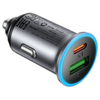 ACEFAST Fast Charge Car Charger B15 65W (1xUSB-C + 1xUSB-A)