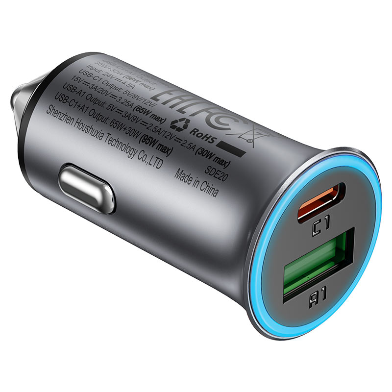 ACEFAST Fast Charge Car Charger B16 95W (1xUSB-C + 1xUSB-A)