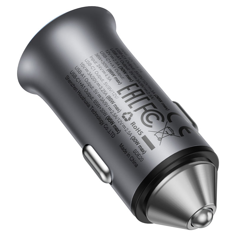 ACEFAST Fast Charge Car Charger B16 95W (1xUSB-C + 1xUSB-A)