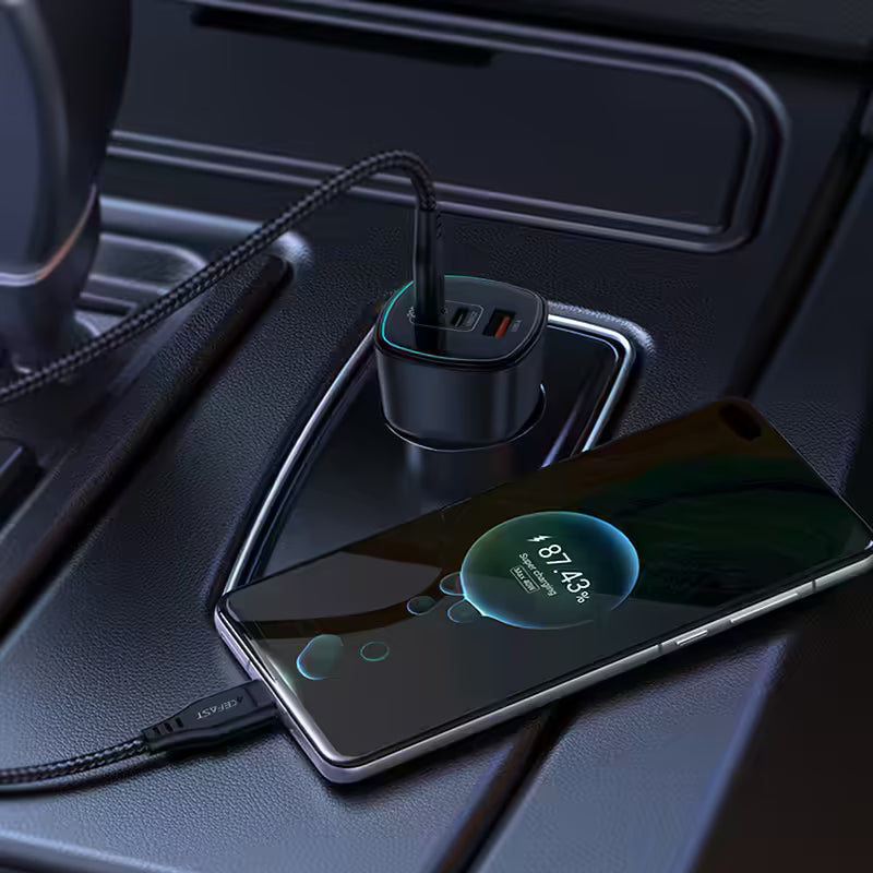 ACEFAST Fast Charge Car Charger B18 200W (2xUSB-C + 1xUSB-A)