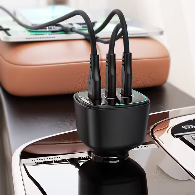 ACEFAST Fast Charge Car Charger B18 200W (2xUSB-C + 1xUSB-A)