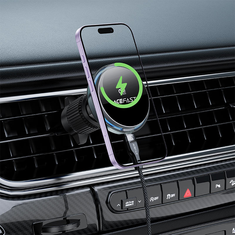 ACEFAST Fast Qi2 Wireless Charger Magnetic Car Holder D61