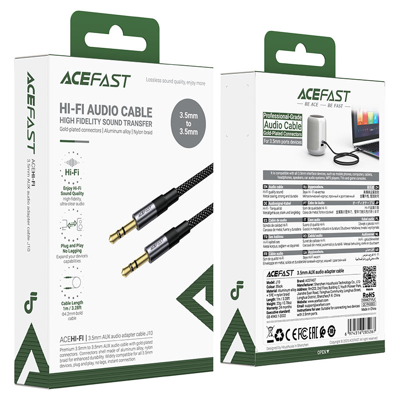 ACEFAST Audio cable J10 3.5mm to 3.5mm