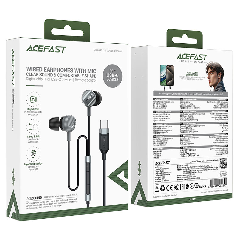 ACEFAST Wired Earphones L6