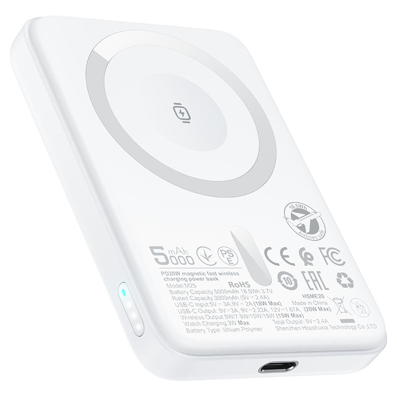 ACEFAST Magnetic Fast Wireless Charge Power Bank M25 PD20W 5000mAh